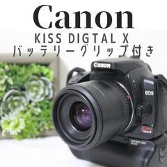 お値下げしました✨　Canon キャノン EOS Kiss Digital X バッテリーグリップ付