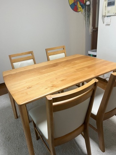 ニトリ ダイニングテーブル イス4脚セット