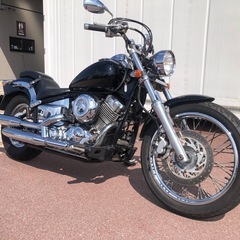 値下げ❗️予備検査付！YAMAHA ドラックスター400 VH01J 機関良好　フロントフォークOH 艶あり　ブラックパール　タイヤ2021年製 消耗品交換済みの画像