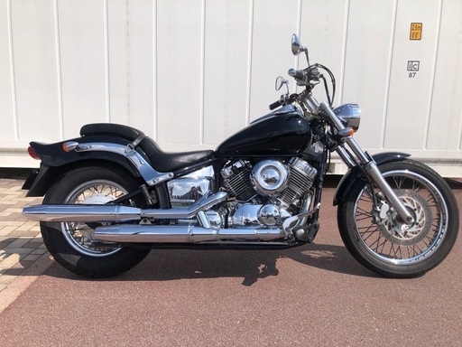 値下げ❗️予備検査付！YAMAHA ドラックスター400 VH01J 機関良好　フロントフォークOH 艶あり　ブラックパール　タイヤ2021年製 消耗品交換済み