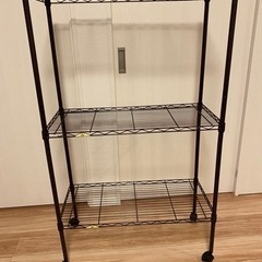 スチールラック　ブラウン