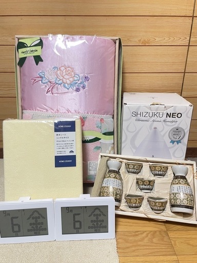 防水シーツや食器