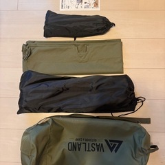 VASTLAND 2WAY キャンプコット 耐荷重150kg ア...