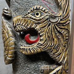 龍虎　彫刻の画像
