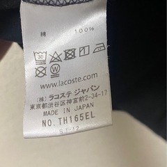 ラコステ　黒Tシャツの画像