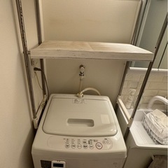 引渡し先決定 無印良品の洗濯機とラック