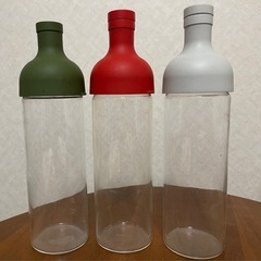 ハリオ　耐熱ボトル3本　うち1つはフタなし