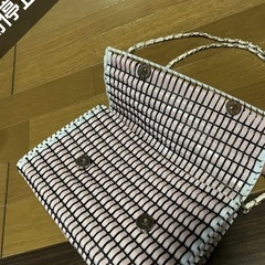 ビニール編み込みポ－チの画像