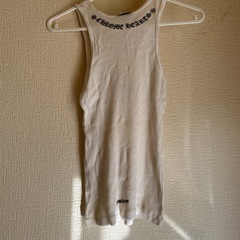 希少！クロムハーツ　タンクトップ ホワイト 希少品 クロムハーツタンクトップ 即決価格80000円 ホワイト 大阪直営