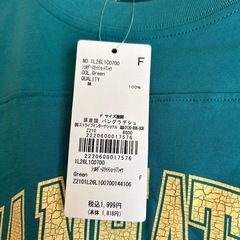 値下げ　新品未使用タグ付　レディースTシャツ　フリーサイズの画像