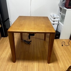 2人用ダイニングテーブルコタツ付き