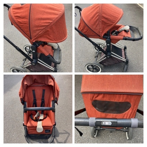 サイベックス　プリアム　Cybex Priam 2 in 1  ベビーカー＆コット　チャイルドシート　アダプタ付