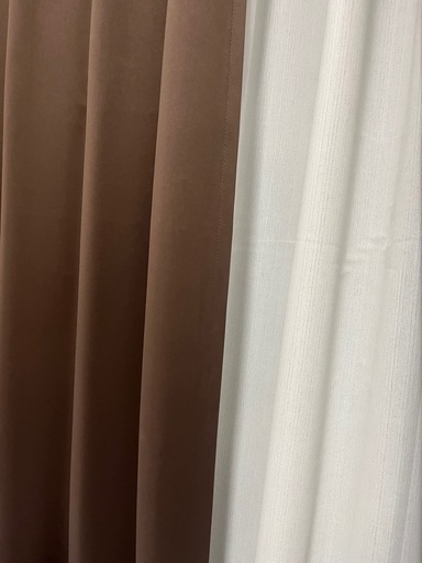 【美品】カーテン ドレープ 遮光 横幅100㎝×丈100㎝　1枚
