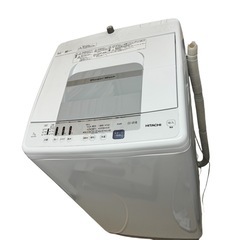 HITACHI 日立 全自動電気洗濯機 シャワー浸透洗浄 白い約...
