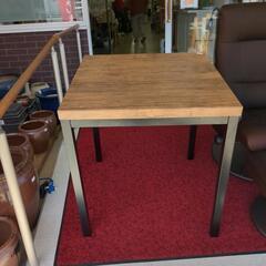 ダイニングテーブル☆ウッド調、オシャレ家具、焦げ跡あります。特価品【浜村鹿野温泉ICから3分 買取本舗 宮本リサイクル 営業時間9～19時 定休日水曜のみ←連絡できませんm(_ _)m】の画像