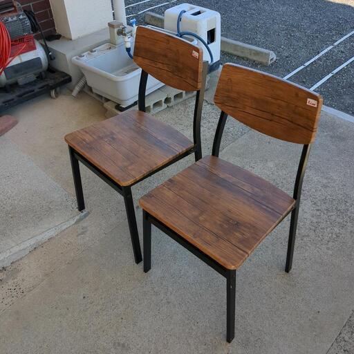 ダイニングイス☆ウッド調、オシャレ家具、美品です。在庫1脚【浜村鹿野温泉ICから3分 買取本舗 宮本リサイクル 営業時間9～19時 定休日水曜のみ←連絡できませんm(_ _)m】