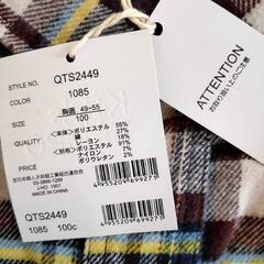 値下げ☆新品未使用　１００　シャツ　チェックの画像