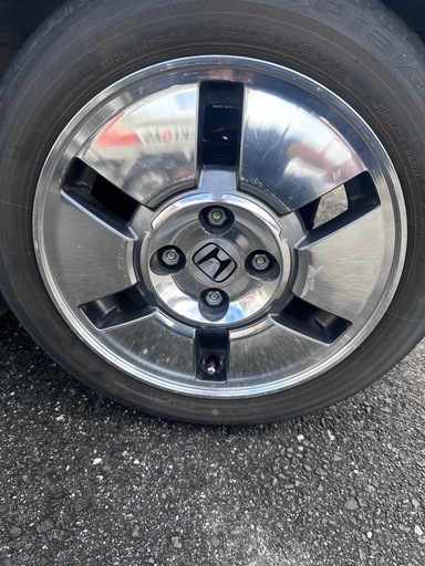 155/65R14　ホンダ　モビリオ　引っ張りタイヤ