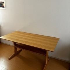 【お譲り先決定してます】無印良品　ダイニングでもリビングでも使えるテーブルの画像