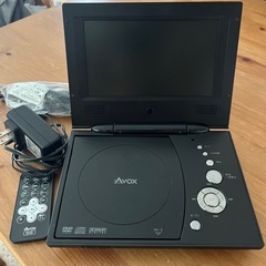 ジャンク] Avox ポータブルDVDプレーヤー　ブラック　コンパクト