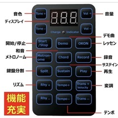 電子ピアノ 88鍵盤 折り畳み式の画像