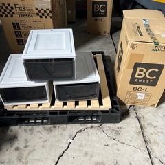 90f【3個セット】アイリスオーヤマ チェスト BC-L ブラッ...