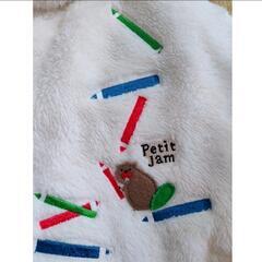 値下げ☆Petit jam　ポンチョ　60　70センチ　冬　モコモコ　着用一回のみの画像