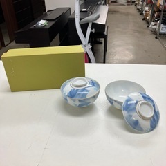 ☆値下げ☆I2409-181 陶彩 茶碗 胡蝶 中古美品