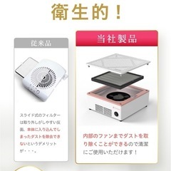 ネイル 集塵機 ネイルダストコレクター ネイルダストクリーナー 静音 の画像