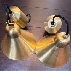 ペンダントライト　真鍮　2個セット　照明