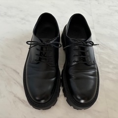 ZARA 厚底プレーントゥシューズ ほぼ新品の画像