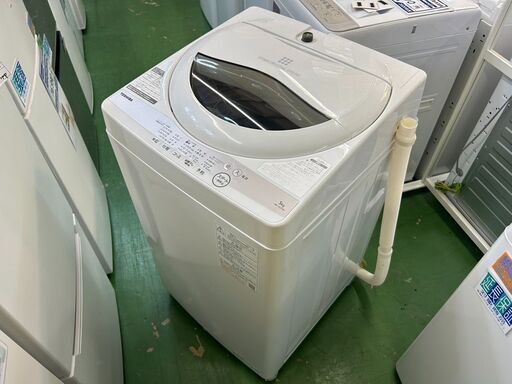【愛品館八千代店】TOSHIBA　2021年製　5.0㎏全自動洗濯機　AW-5G9