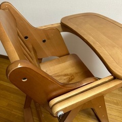 ベビー　ダイニング　チェア　ハイチェア　木製の画像