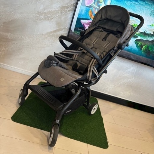 子どもとのお散歩に♪》ママのほしい！がたくさん詰まった cybex  EEZY S B2 イージーS B2 グレー　子供用品 ベビー用品 ベビーカー、バギー