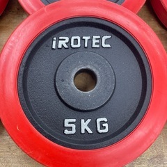 ★売約中　IROTEC プレートバーベル 5kg×6個の画像