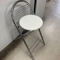 ☆値下げ☆O2409-187 折りたたみカウンターチェア ホワイ...