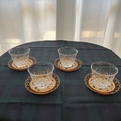 グラス　コースター　茶托　セット