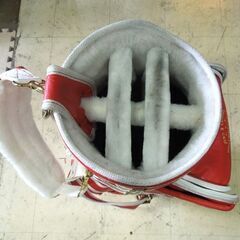 BELDING SPORTS 希少 コカ・コーラ ゴルフバッグ キャディバッグ レザー製 ベルディング・スポーツ 6分割 オブジェ 札幌市 新道東店の画像