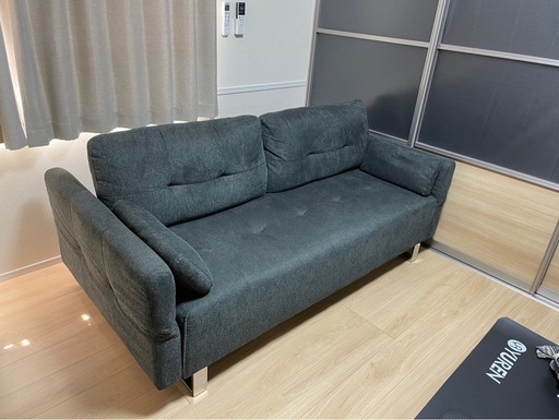 3人掛けソファ/ベッドにもなります！/傷なし、汚れなし