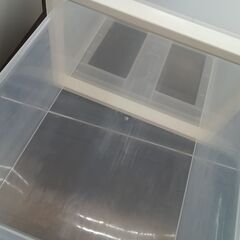 ★ジモティ割あり★  衣装ケース ホワイト H20.5×D51.5×W32 クリーニング済み MT2134の画像