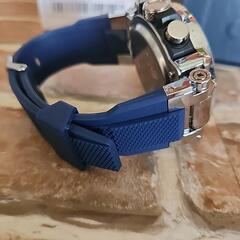 腕時計 ウォッチ アナログ Foxbox カジュアル メンズ ファッション クール 防水 スタイリッシュ 多機能 スポーツ クォーツ カレンダー (シルバーブルー)

の画像