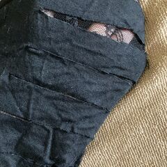 未使用試着のみ　ダメージ風レギンス　ブラック