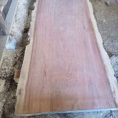 希少　天板　カウンター　テーブル　ブビンガ　②の画像