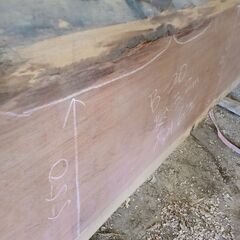 希少　天板　カウンター　テーブル　ブビンガ　②の画像