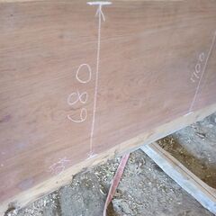 希少　天板　カウンター　テーブル　ブビンガ　②の画像