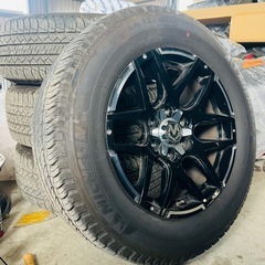 265/60R18ミシュランサマータイヤ4本セット＋ホイールマッ...