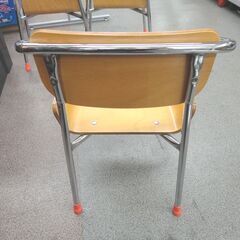 マスセット 子供用椅子 エコーイス 幅35.5cm 奥行38.5cm 高さ49cm 木製 スチール脚 ナチュラル 園児椅子 札幌 西岡店の画像