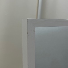 ホワイト スタンドミラーの画像
