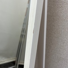 ホワイト スタンドミラーの画像