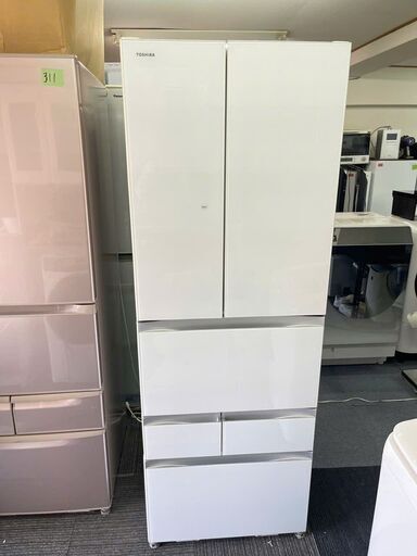 北九州市配送無料TOSHIBA　508L　GR-R510FZ-ZC 冷蔵庫 VEGETA（ベジータ）FZシリーズ ラピスアイボリー [508L /6ドア /観音開きタイプ]